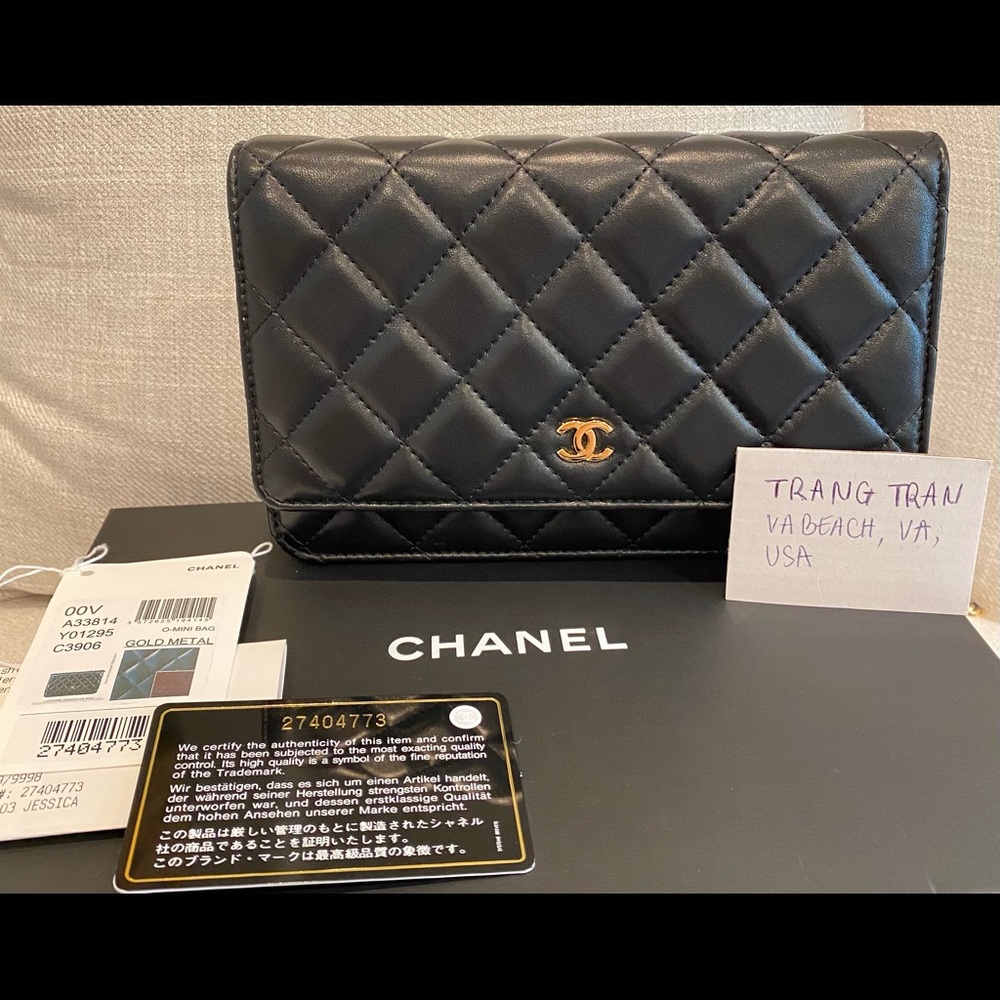SOLD Woc lamskin Chanel gold hwd